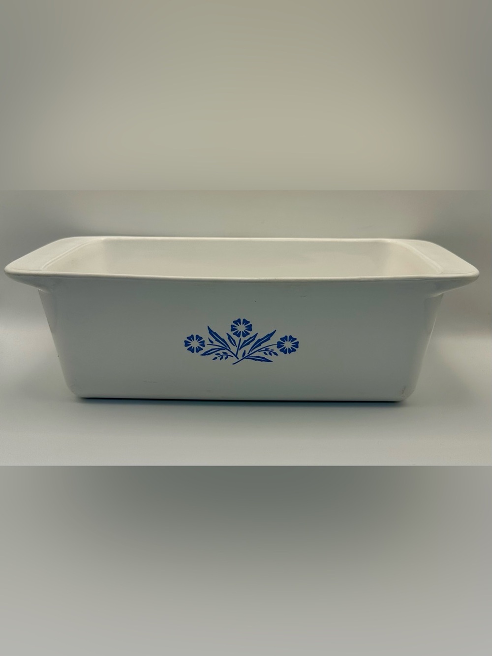 Vintage Corning Ware BLUE CORNFLOWER Loaf Pan Bread Meat P-315-B 9x5x3 USA Mint